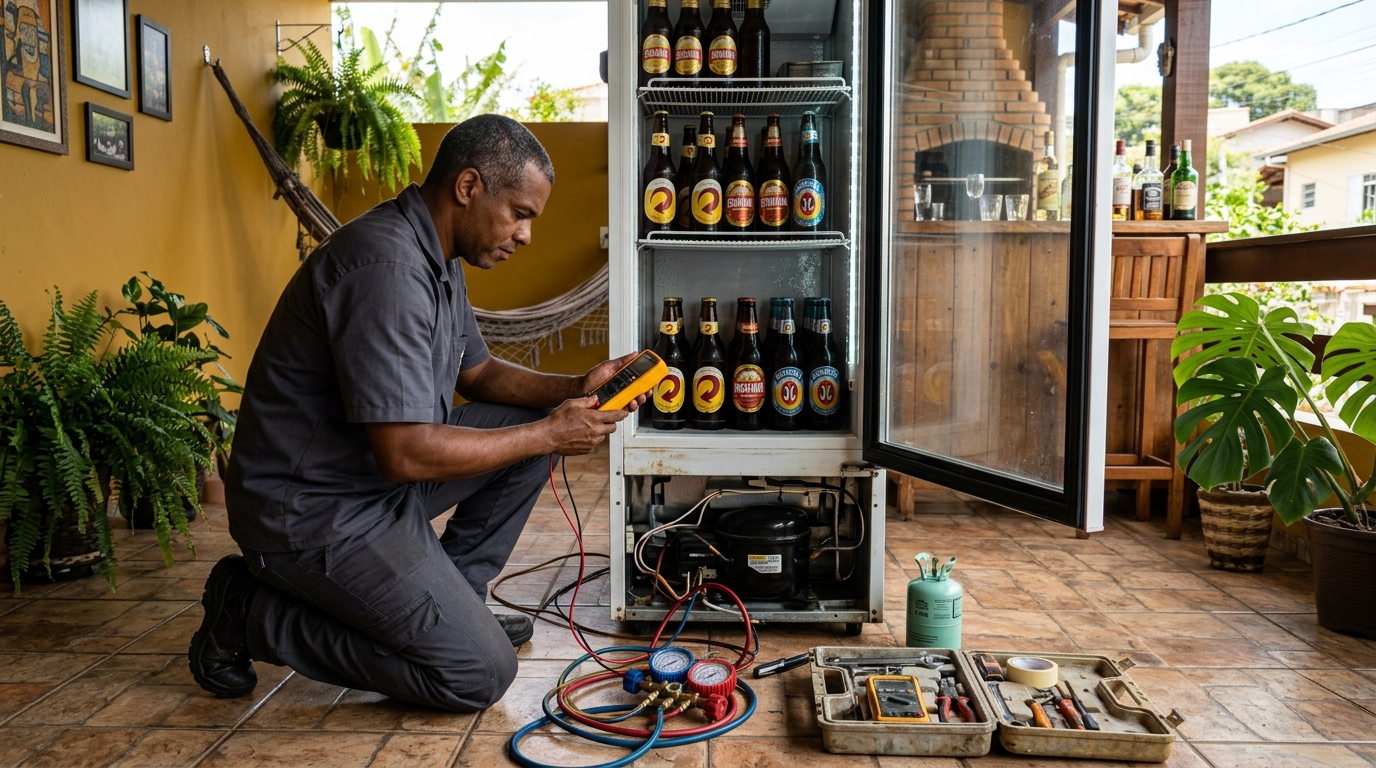 Manutenção da placa eletrônica de cervejeira em Osasco‑SP